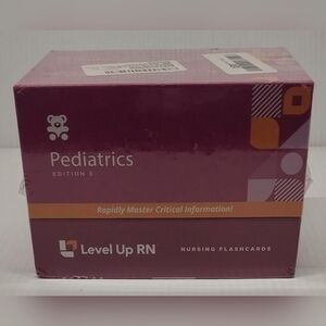 Level Up RN Pediatrics Nursing Flashcards - Pink